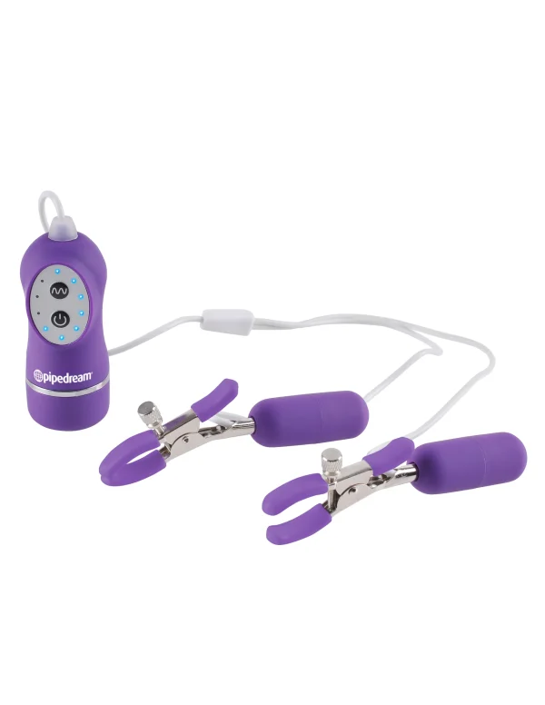 Fetish Fantasy Series - 10 Function Vibrating Nipple Clamps - Image 3