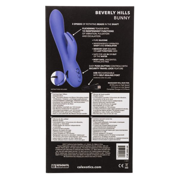 Vibrador Doble Estimulación California Dreaming® Conejito De Beverly Hills - Image 3