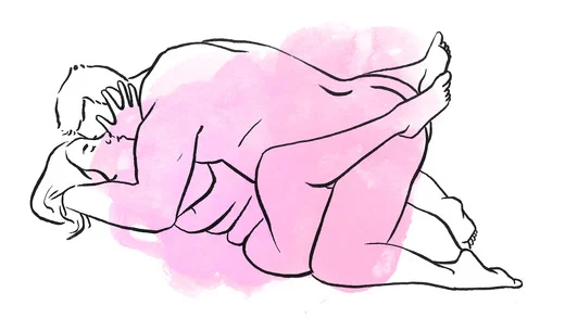 posturas sexuales para gorditas: Misionero modificado